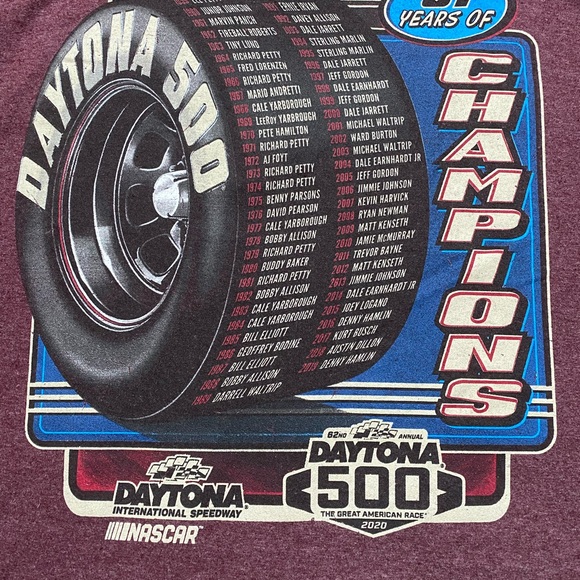 NASCAR  Daytona 500 62nd Annual Unisex Tee Sz L  NASCAR Men Tee - Picture 6 of 6